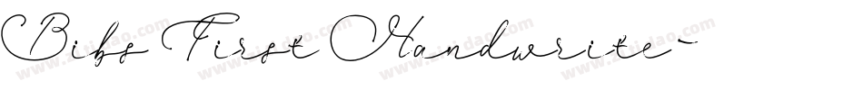 Bibs First Handwrite字体转换